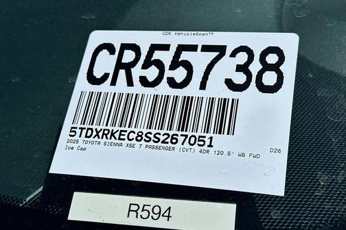 2025 Toyota Sienna XSE 7 Passenger