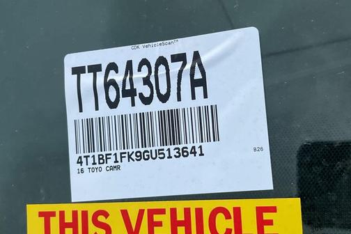 2016 Toyota Camry XSE