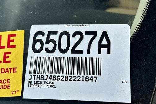 Starfire Pearl 2008 Lexus ES 350 Base