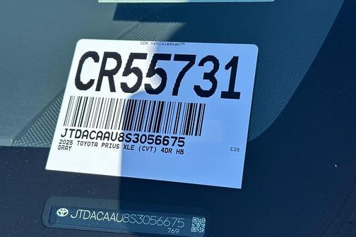 Guardian Gray 2025 Toyota Prius XLE