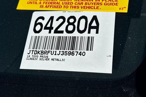 2018 Toyota Prius One