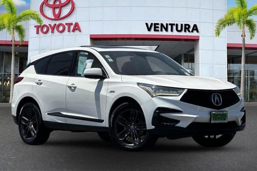 White Diamond Pearl 2019 Acura RDX A-Spec