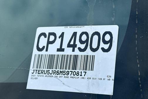 Classic Silver Metallic 2021 Toyota 4Runner TRD Off Road Premium