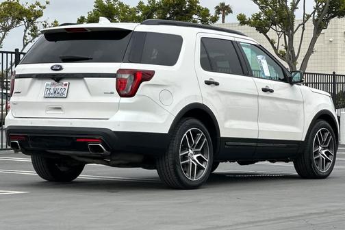 White Platinum Metallic Tri-Coat 2016 Ford Explorer Sport