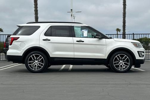 White Platinum Metallic Tri-Coat 2016 Ford Explorer Sport