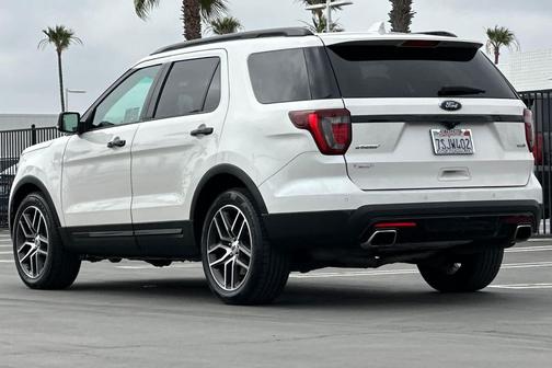 White Platinum Metallic Tri-Coat 2016 Ford Explorer Sport