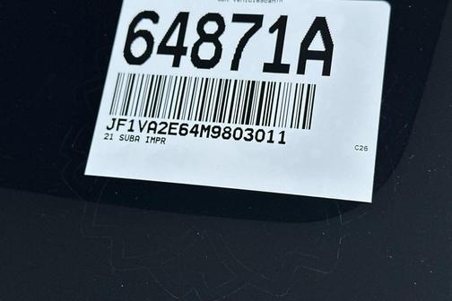 Crystal White Pearl 2021 Subaru WRX STI Base