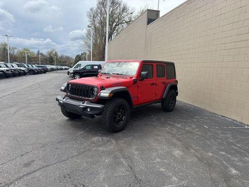 Firecracker Red Clearcoat 2025 Jeep Wrangler 4xe Sport