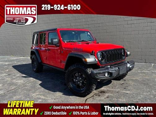 Firecracker Red Clearcoat 2025 Jeep Wrangler 4xe Sport