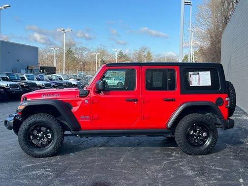 Firecracker Red Clearcoat 2025 Jeep Wrangler 4xe Sport
