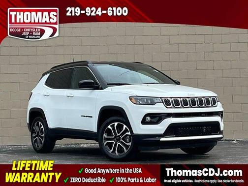 Bright White Clearcoat 2023 Jeep Compass Limited
