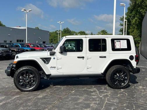 Bright White Clearcoat 2025 Jeep Wrangler 4xe Sahara