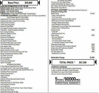2025 RAM ProMaster 2500 High Roof