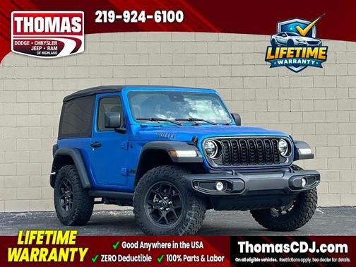 Hydro Blue Pearl 2025 Jeep Wrangler Sport