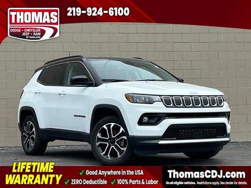 Bright White Clearcoat 2022 Jeep Compass Limited