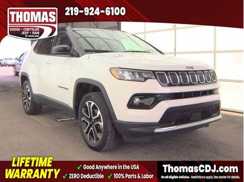Bright White Clearcoat 2022 Jeep Compass Limited