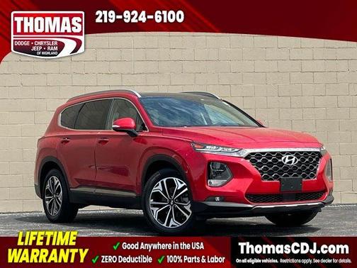 Calypso Red 2020 Hyundai SANTA FE 2.0T Limited