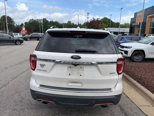 White Platinum Clearcoat Metallic 2018 Ford Explorer Limited
