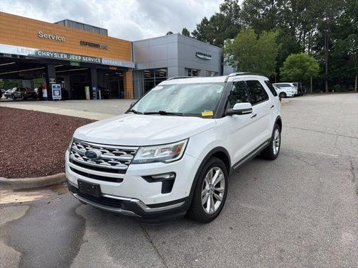 White Platinum Clearcoat Metallic 2018 Ford Explorer Limited
