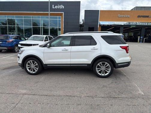 White Platinum Clearcoat Metallic 2018 Ford Explorer Limited