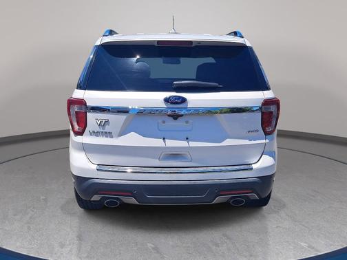 White Platinum Clearcoat Metallic 2018 Ford Explorer Limited