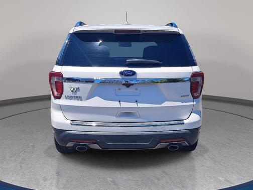 White Platinum Clearcoat Metallic 2018 Ford Explorer Limited