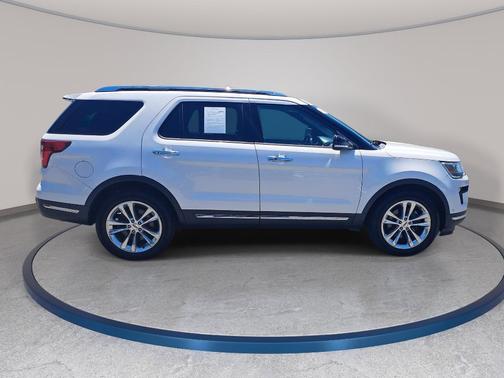 White Platinum Clearcoat Metallic 2018 Ford Explorer Limited