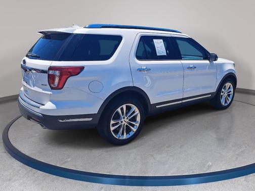 White Platinum Clearcoat Metallic 2018 Ford Explorer Limited