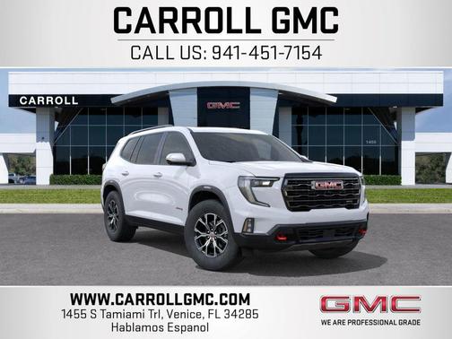 Summit White 2026 GMC Acadia AT4