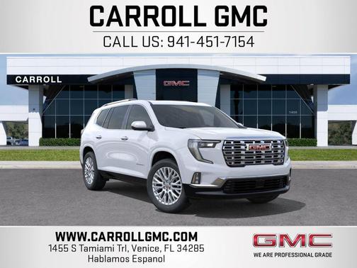 Glacier White 2026 GMC Acadia Denali