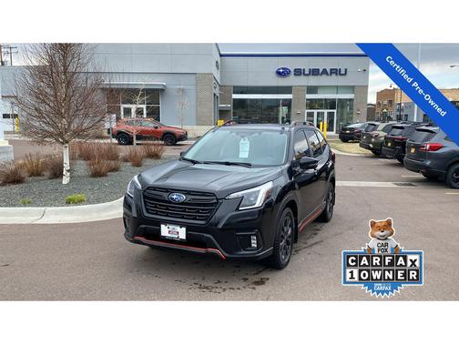 Crystal Black Silica 2023 Subaru Forester Sport