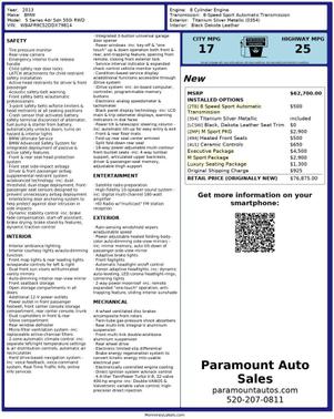 2013 BMW 550 550i Sedan 4D