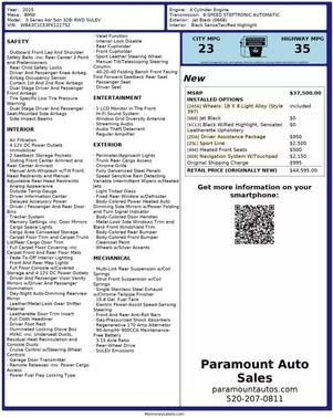 2015 BMW 328 328i Sedan 4D