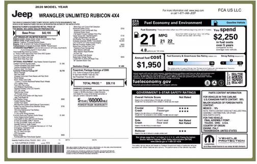 2020 Jeep Wrangler Unlimited Rubicon