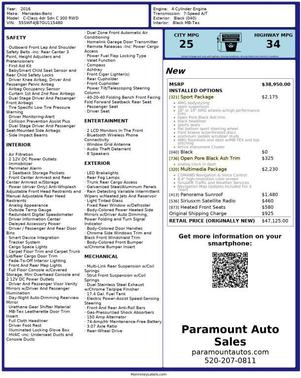 2016 Mercedes-Benz C-Class Sport