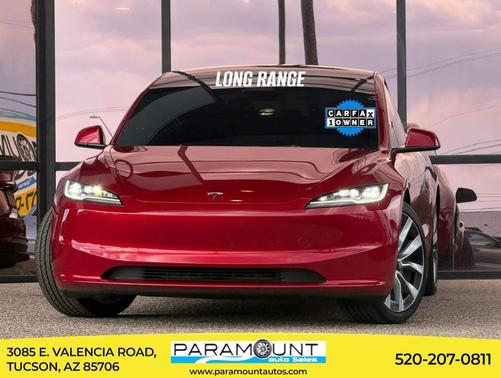 Ultra Red 2024 Tesla Model 3 Long Range