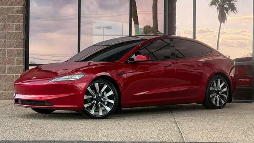 Ultra Red 2024 Tesla Model 3 Long Range