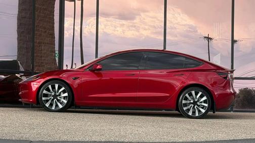 Ultra Red 2024 Tesla Model 3 Long Range