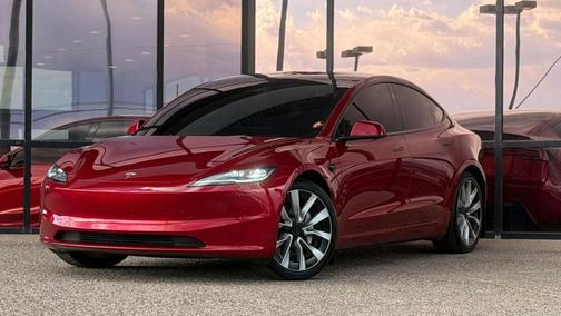 Ultra Red 2024 Tesla Model 3 Long Range