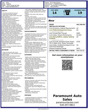 2011 Cadillac CTS-V Base