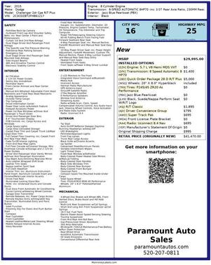 2015 Dodge Challenger R/T Plus