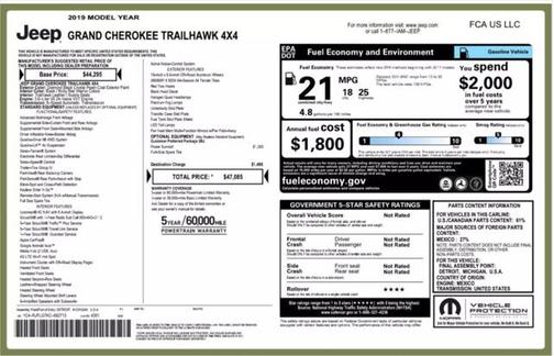 2019 Jeep Grand Cherokee Trailhawk