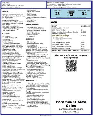 2016 BMW 528 528i Sedan 4D