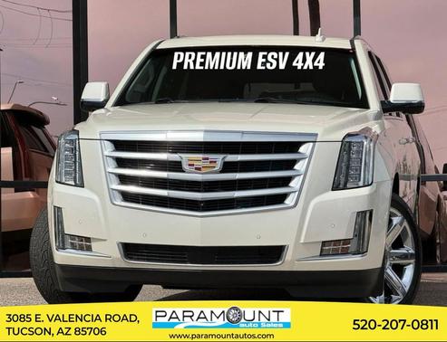White Diamond Tricoat 2015 Cadillac Escalade ESV Premium