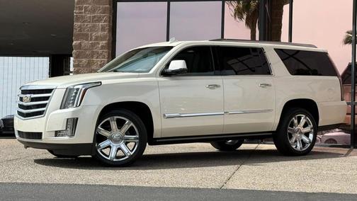 White Diamond Tricoat 2015 Cadillac Escalade ESV Premium