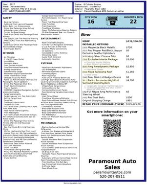 2017 Mercedes-Benz AMG GT AMG GT S