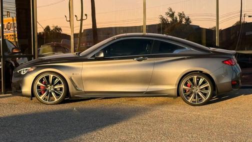 Graphite Shadow 2018 INFINITI Q60 3.0t Red Sport 400