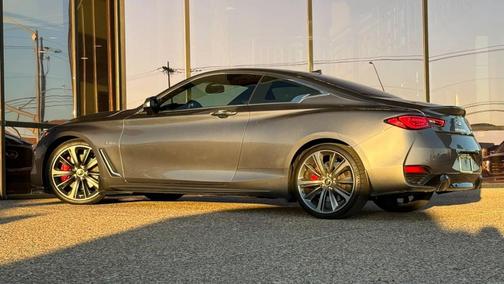 Graphite Shadow 2018 INFINITI Q60 3.0t Red Sport 400