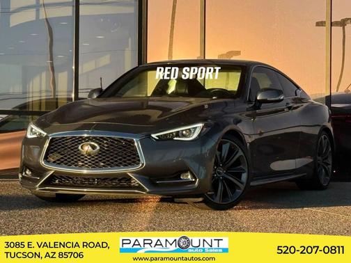 Graphite Shadow 2018 INFINITI Q60 3.0t Red Sport 400