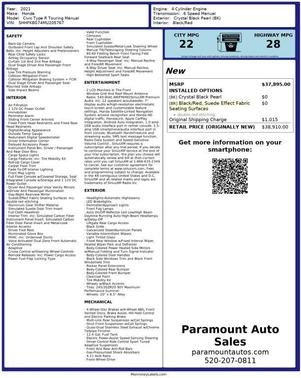 2021 Honda Civic Type R Touring